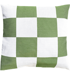 Cushion cover 45x45 Checkered Green