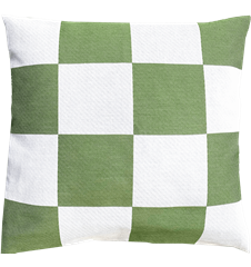 Kuddfodral 45x45cm RutaRand Grön