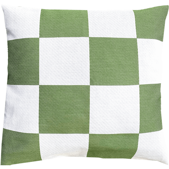 Taie d'oreiller 45x45cm Carreaux Verts