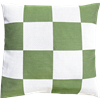 Taie d'oreiller 45x45cm Carreaux Verts