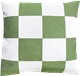 Taie d'oreiller 45x45cm Carreaux Verts