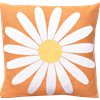 Taie d'oreiller 30x30cm Marguerite Orange