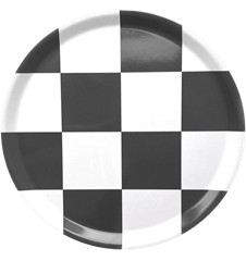Plateau D 38 Carreaux Noirs