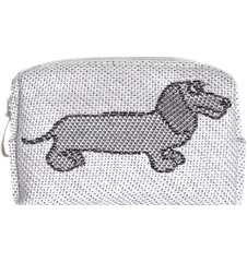 Pouch 8cm Dachshund Grey