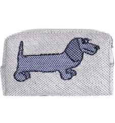 Pouch 8cm Dachshund Blue