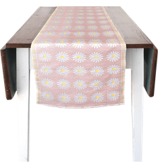 Runner 35x150cm Daisy Linen pink