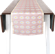 Chemin de table 35x150cm Marguerite Rose Lin