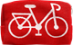 Necessär 18cm Cykel Röd
