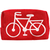 Kulturbeutel 18cm Fahrrad Rot