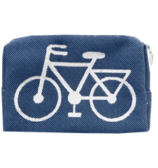 Kulturbeutel 18cm Fahrrad Blau