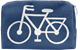 Kulturbeutel 18cm Fahrrad Blau