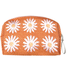 Kulturbeutel 12cm Wiesen-Margerite Orange