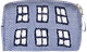 Kulturbeutel 8cm Fenster Blau