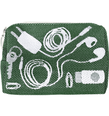 Pochette 12cm Câbles Vert