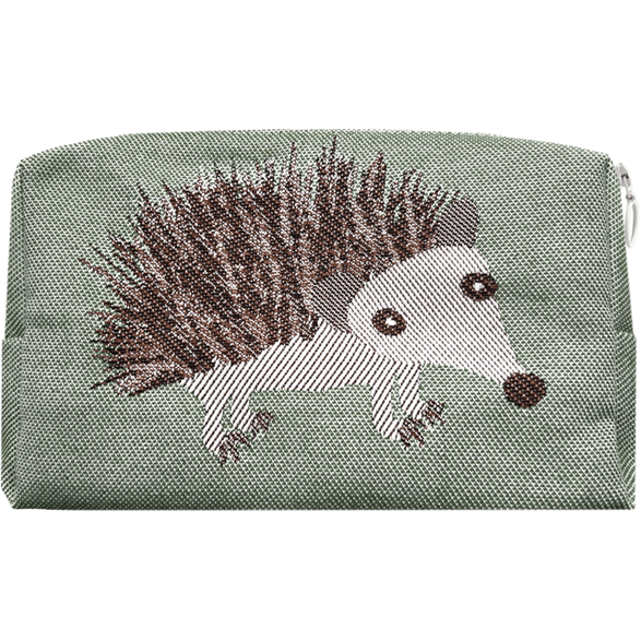 Kulturbeutel 18cm Stacheligel Grün