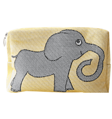 Pochette 18cm Éléphant Jaune