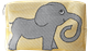 Pochette 18cm Éléphant Jaune