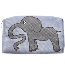 Necessär 18cm Elefant Blå