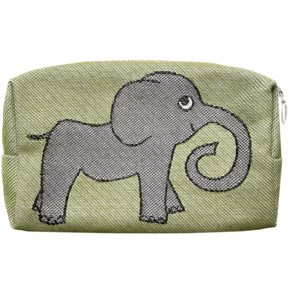 Pochette 18cm Éléphant Vert