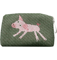 Pouch 8cm Pig Green