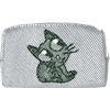 Pouch 8cm Cat Green