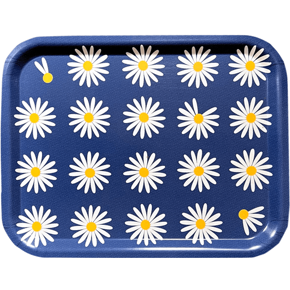 Tray Medium Daisy Blue