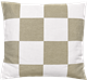 Taie d'oreiller 45x45cm Carreaux Verts Lin