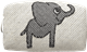 Necessär 8cm Elefant Vit
