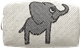 Pouch 8cm Elefant White