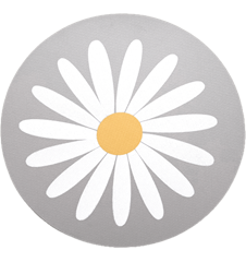 Pot mat Daisy Light-grey
