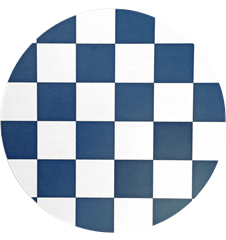Pot mat Checkered Blue