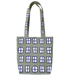 Tote M Fenêtre Verte