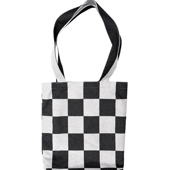 Tote M Carreaux Noir