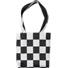 Tote M Carreaux Noir