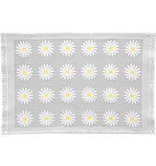 Table mat Daisy Grey linen