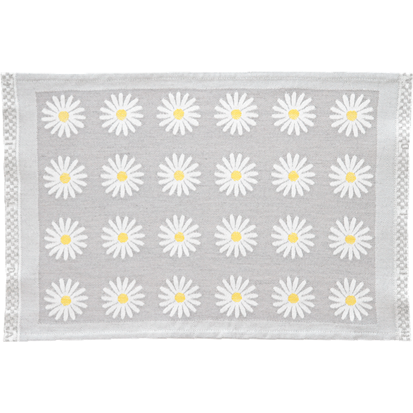 Table mat Daisy Grey linen