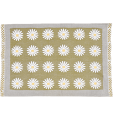 Table mat Daisy Linen green