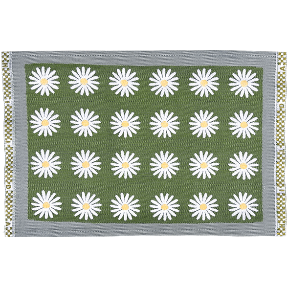 Table mat Daisy Green