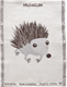 Handtuch Stacheligel Weiss