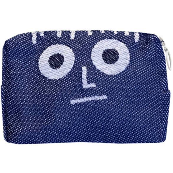 Pouch 12cm Little man Blue