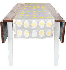 Runner 35x150cm Egg Linen-Grey