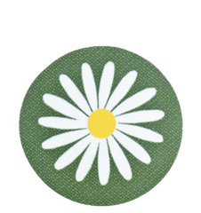 Dessous de verre Marguerite Vert
