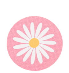 Coaster Daisy Pink