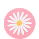 Coaster Daisy Pink