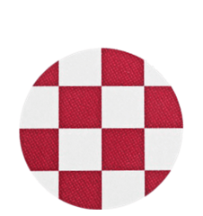 Coaster Checkered Red