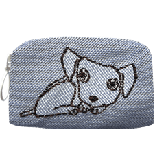 Pochette 8cm Chien Bleu