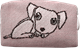 Pochette 8cm Chien Rose