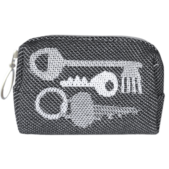 Pouch 8cm Keys Grey