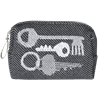 Pouch 8cm Keys Grey