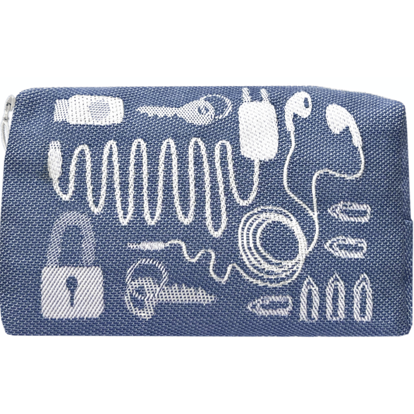 Necessär 18cm Sladd Mellanblå